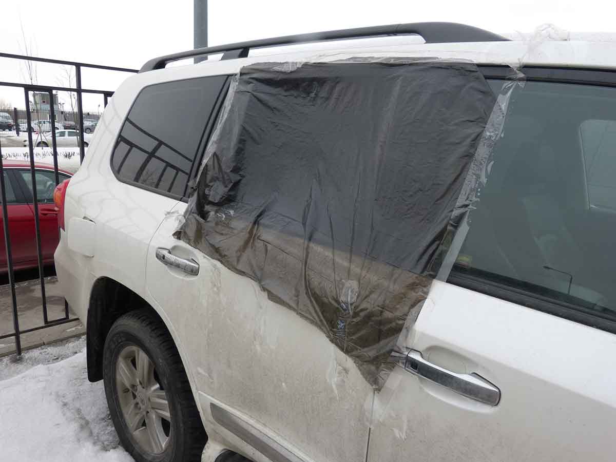 Попытка угона Toyota Land Cruiser 200